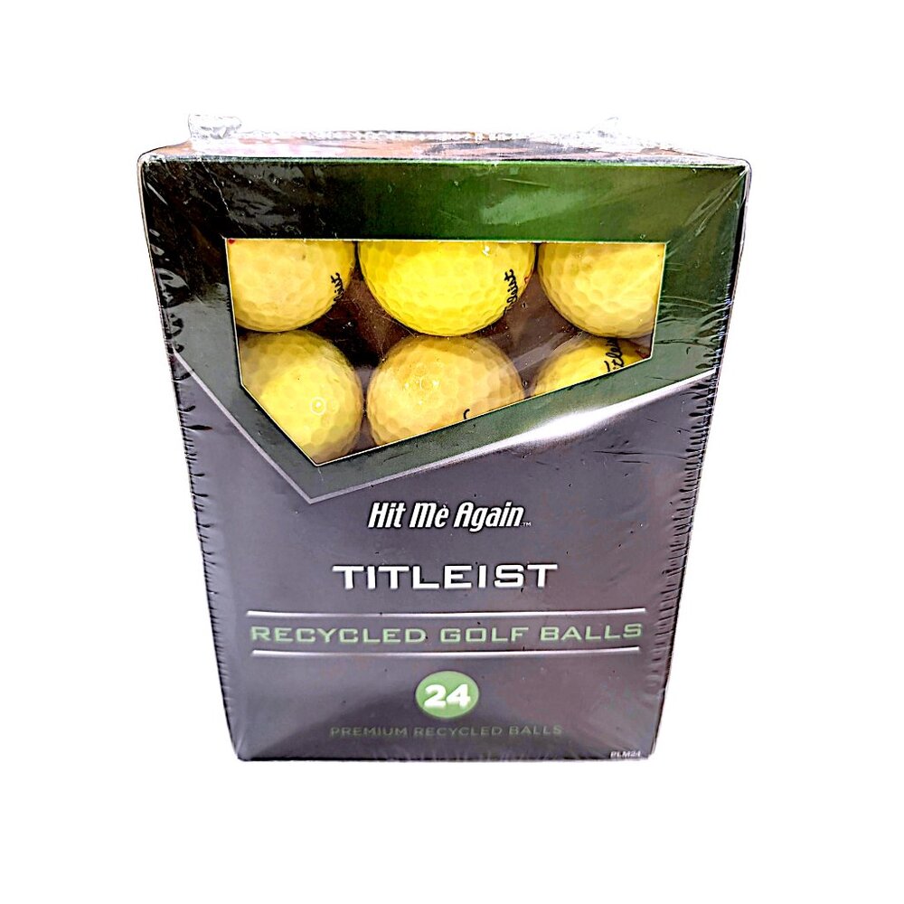 Hit Me Again Titleist PRO Brand DH 24PK PLM24 Premium Recycled Yellow Golf Balls